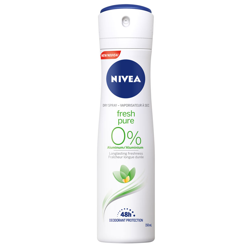 Nivea Fresh Pure 0% Dry Deodorant Spray - 150ml