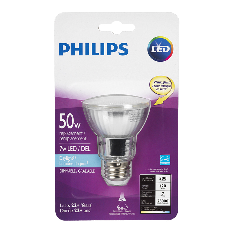 Philips PAR20 LED - Daylight - 50w