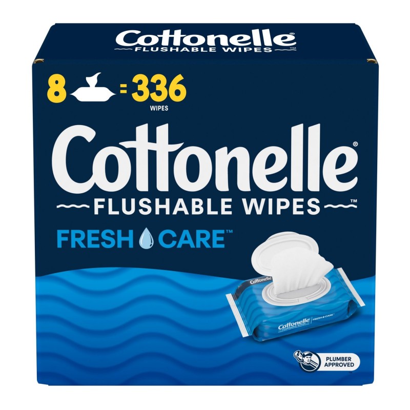 Cottonelle Flushable Cleaning Wipes - 336 Count
