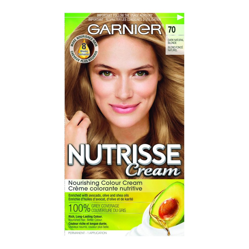 Garnier Nutrisse Cream Permanent Hair Colour 70 Dark Natural Blonde