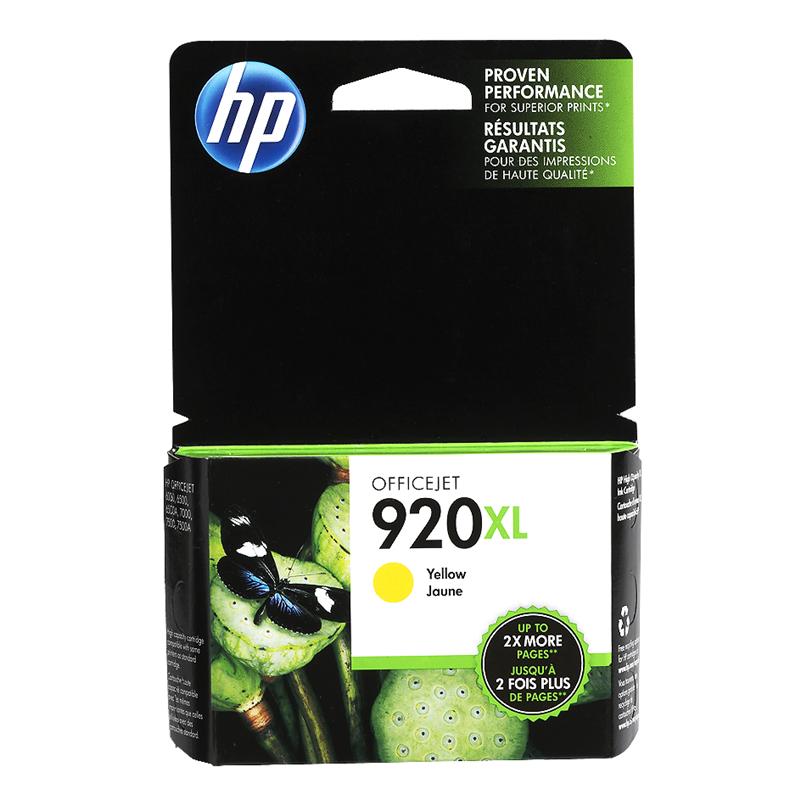 HP 920XL Officejet Ink Cartridge - Yellow - CD974AC140