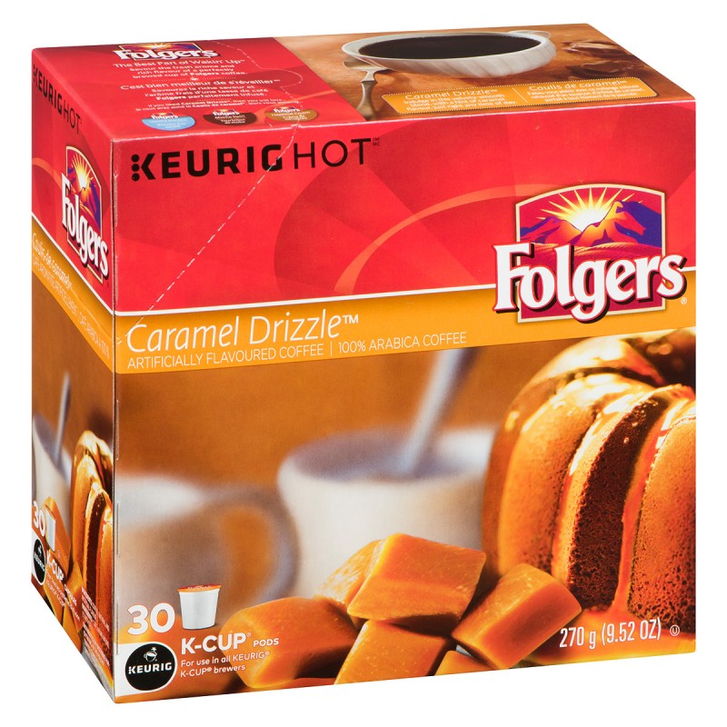 Folgers K-Cup Caramel Drizzle - 30 pack