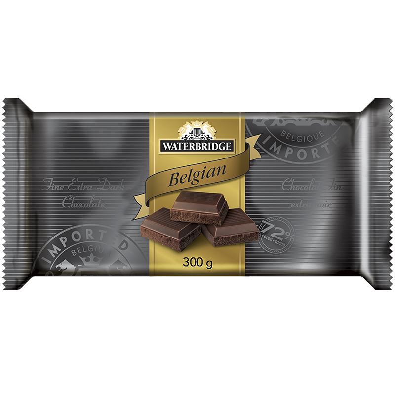 Waterbridge Chocolate Bar - Extra Dark Chocolate - 300g