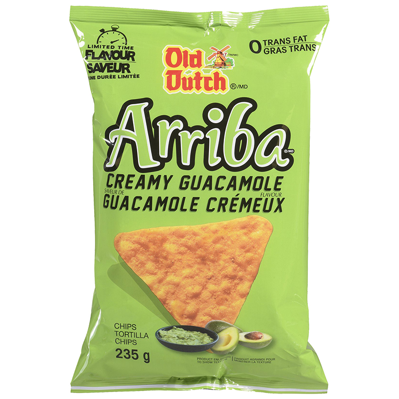 Old Dutch Arriba Chips - Creamy Guacamole - 235g