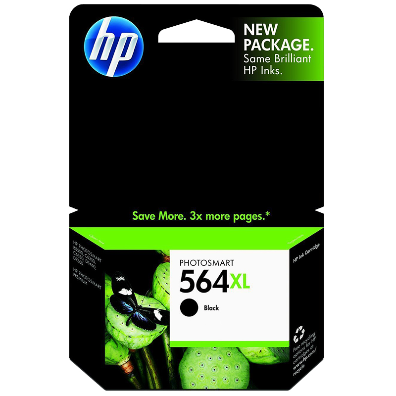 HP 564XL High Yield Original Ink Cartridge - Black - CN684WN#140