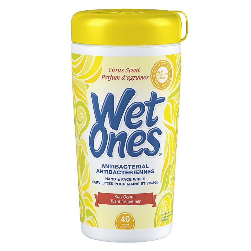 Wet Ones Antibacterial Hand Wipes Citrus Scent Travel Pack - 20 Count