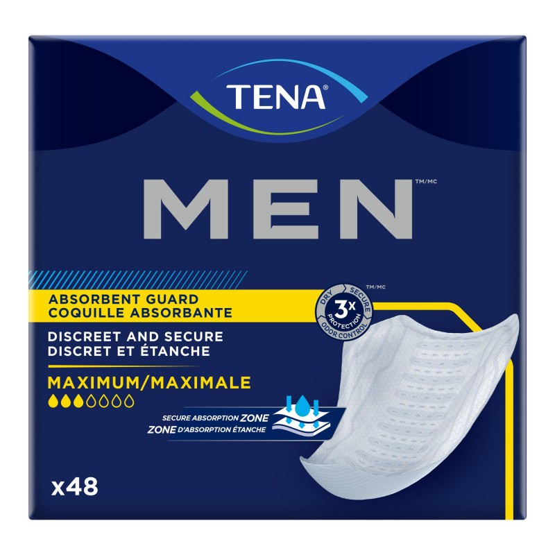 TENA Men Absorbent Guards - Maximum - 48s
