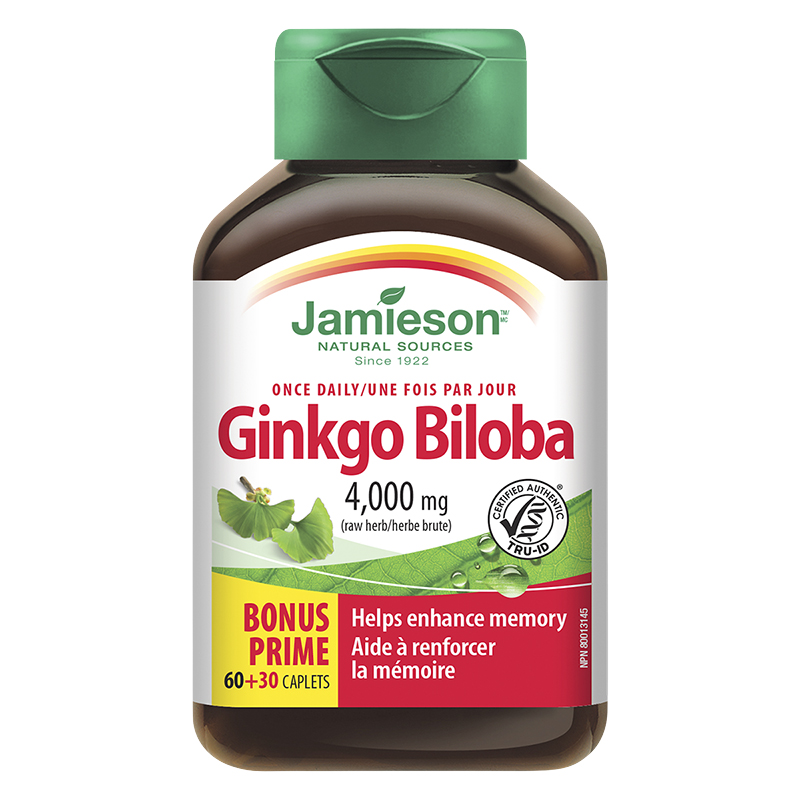 Jamieson Ginkgo Biloba 4,400 mg  - 60's
