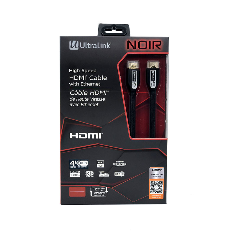UltraLink Noir HDMI Cable - 2m - ULN2MP