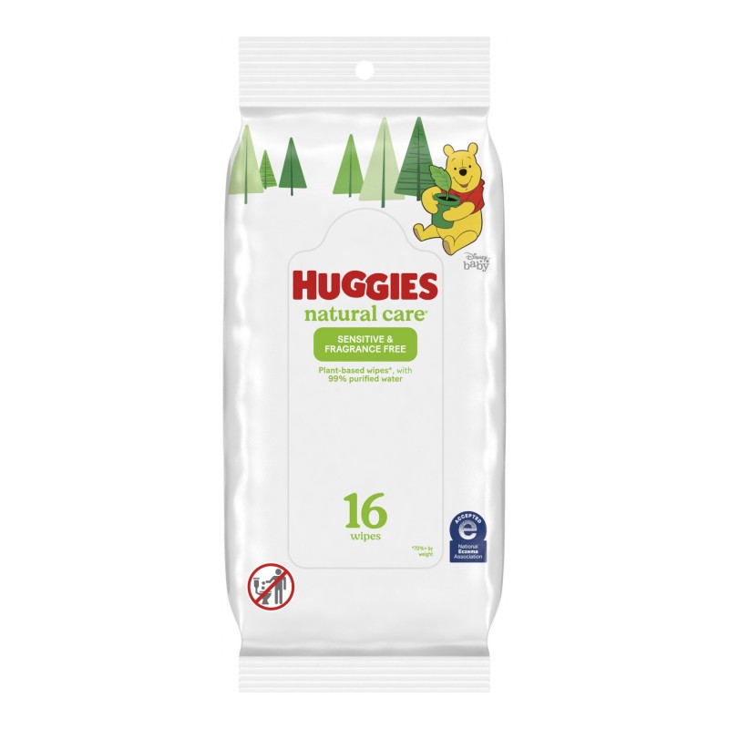 Huggies Natural Care Baby Cleaning Wipes - 16 sheets