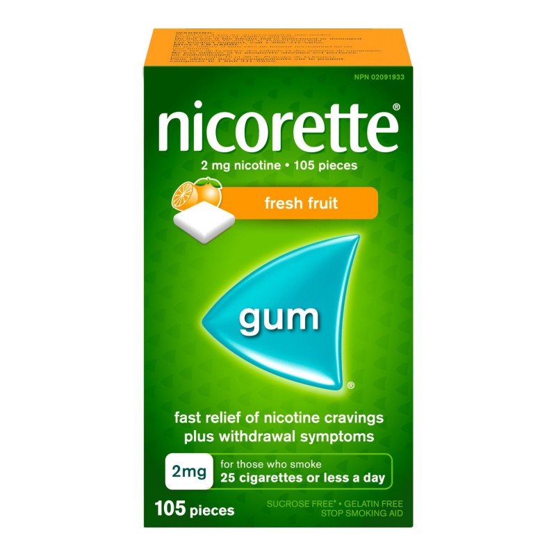 Nicorette Fresh Fruit Gum - 2mg - 105's