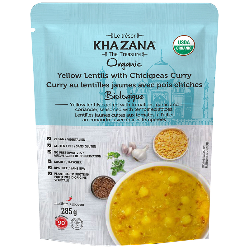 Khazana Organic Ready to Eat Curry - Yellow Lentil - 285g