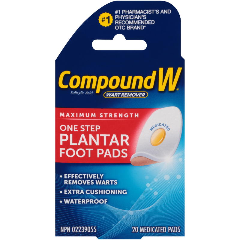 Compound W One Step Plantar Foot Pads - 20s