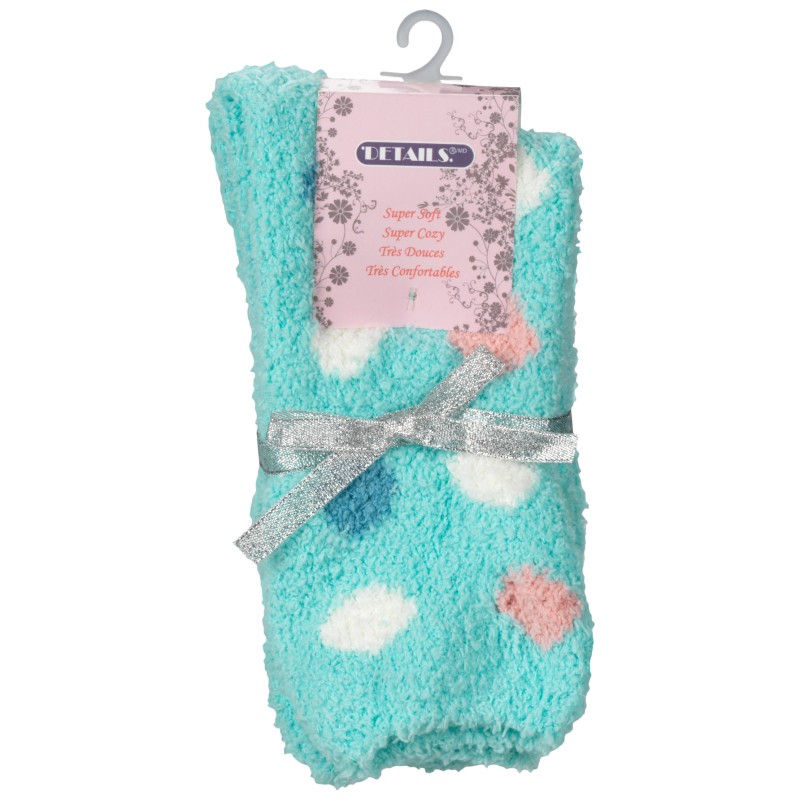 Details Ladies Nylon Socks with Dots - Assorted