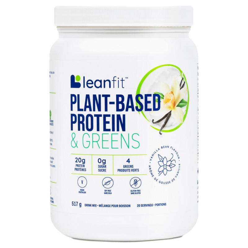 Leanfit Plant-Based Protein and Greens - Vanilla - 517g