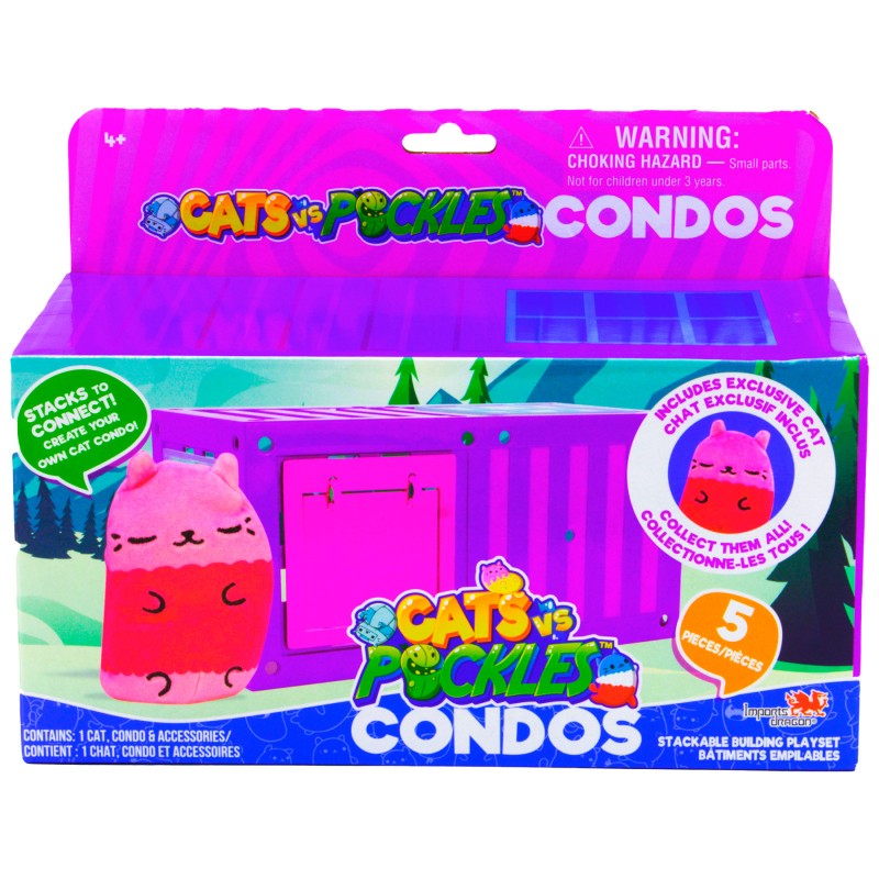 Cats Vs Pickles Condos Cozy Kitty Connect & Stack Play Set - Assorted