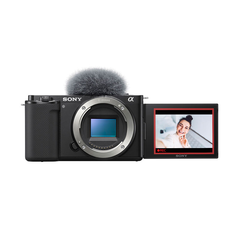 Sony Alpha ZV-E10 Interchangeable Lens Mirrorless Vlog Camera - Body Only - Black - ILCZVE10/B 