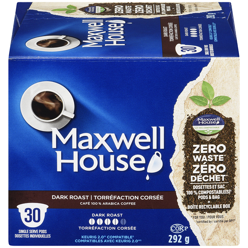 Maxwell House Coffee Pods - Dark Roast - 30s