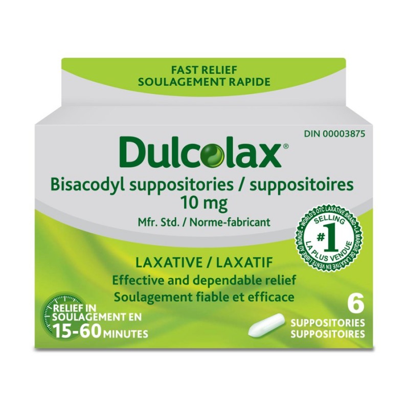Dulcolax Laxative Suppositories - 10mg - 6s