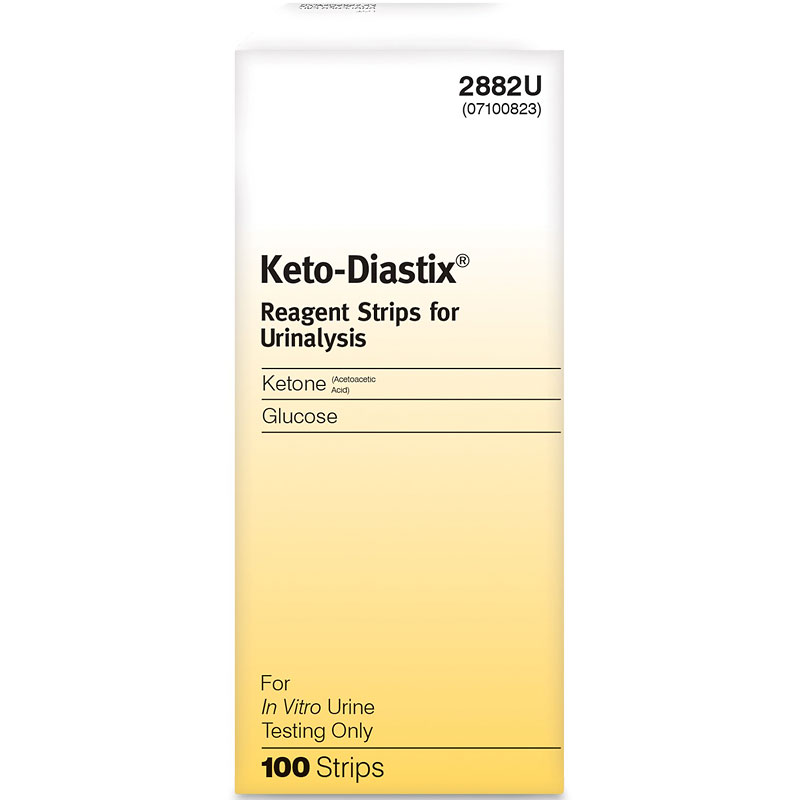Ascensia Keto-Diastix Reagent Strips - 100's