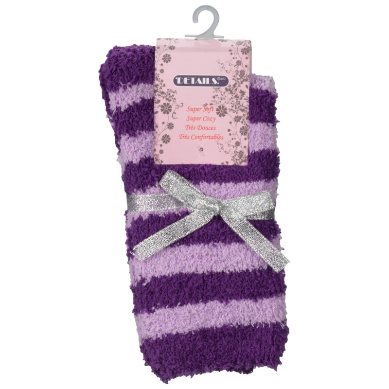 Details Ladies Stripped Nylon Socks - Assorted
