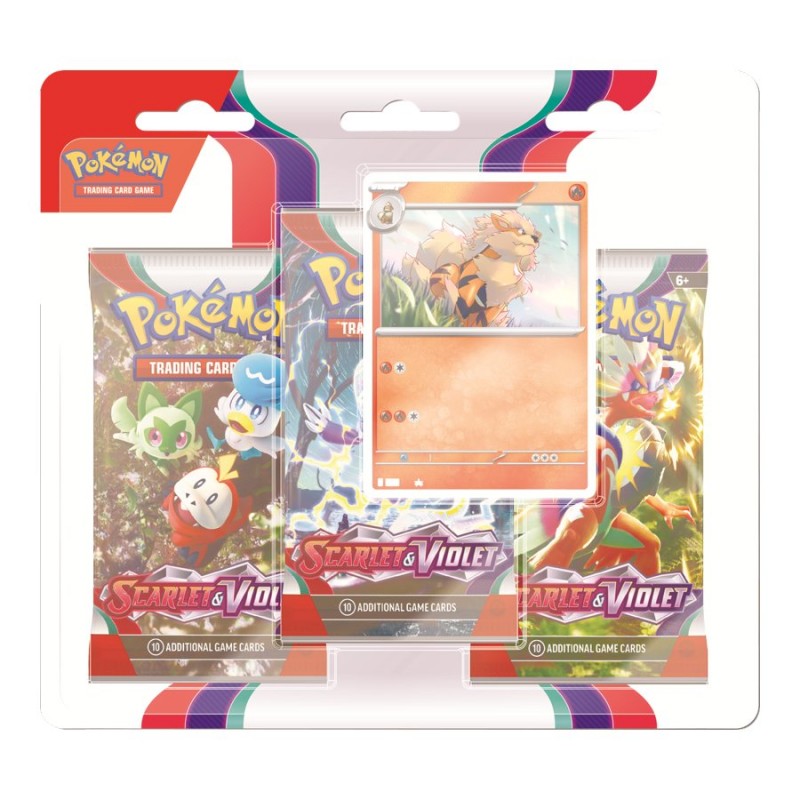 Pokemon TCG: Scarlet and Violet Booster Pack - 3 pack