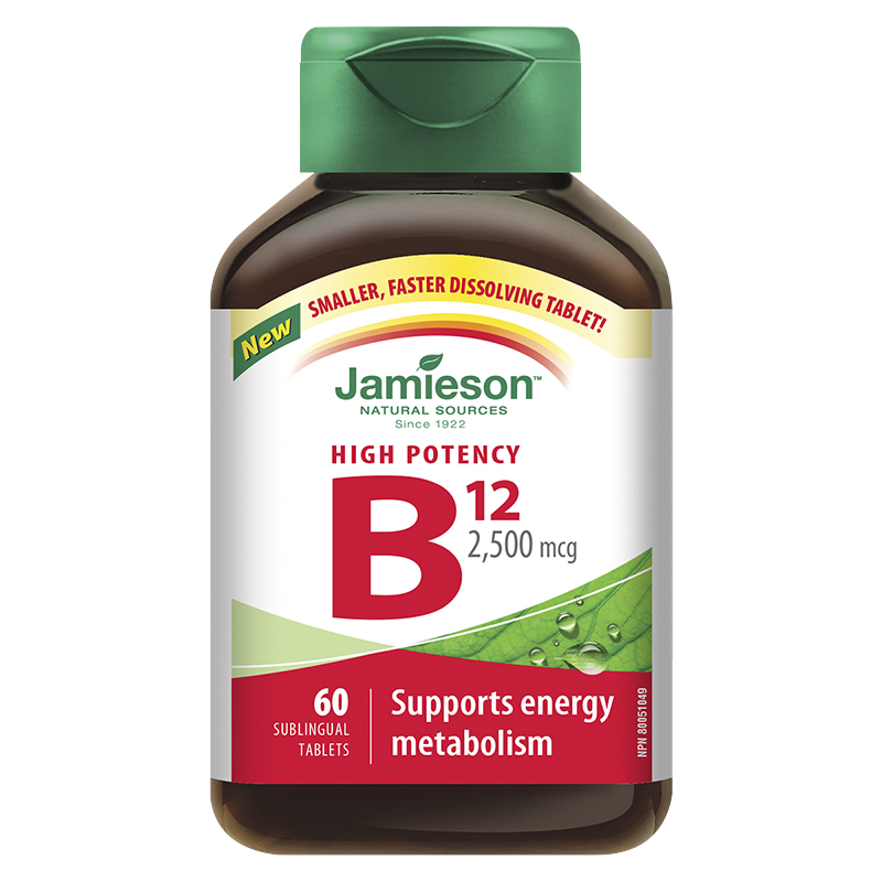 Jamieson Vitamin B12 2500mcg - 60s