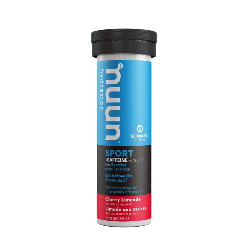 Nuun Hydration Sport + Caffeine Electrolyte Supplement - Cherry Limeade - 10s