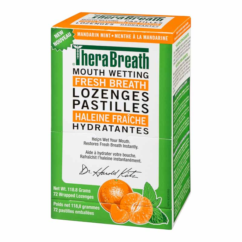 TheraBreath Mouth Wetting Fresh Breath Lozenges - 72's