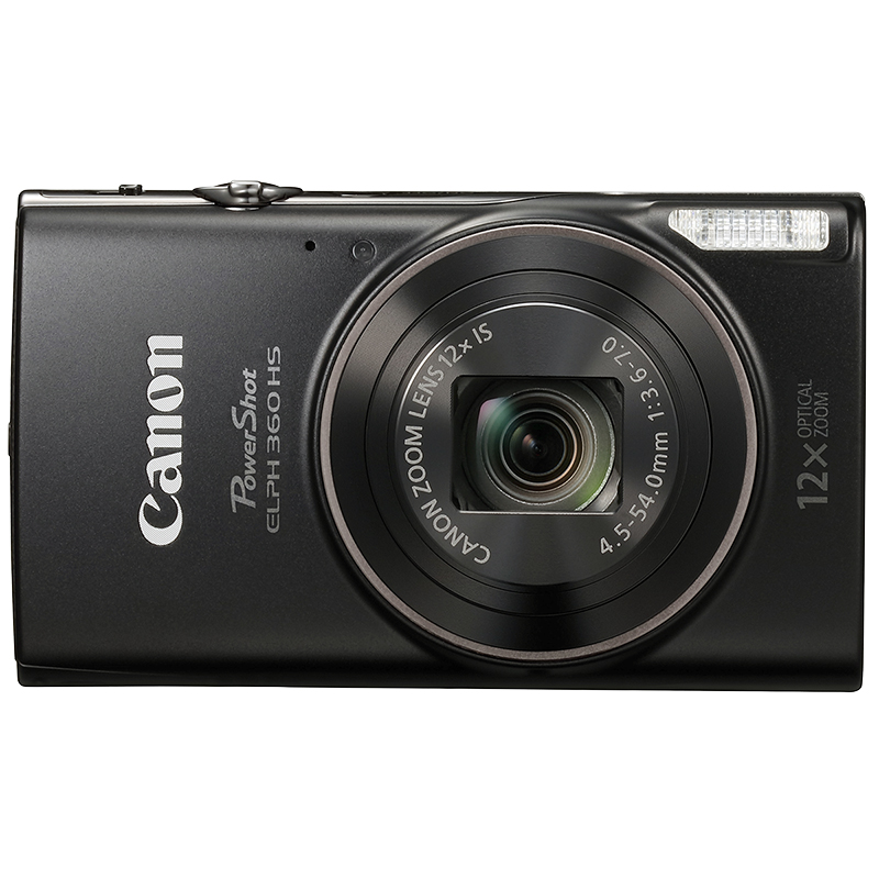 Canon PowerShot ELPH 360 HS - Black - 1075C001