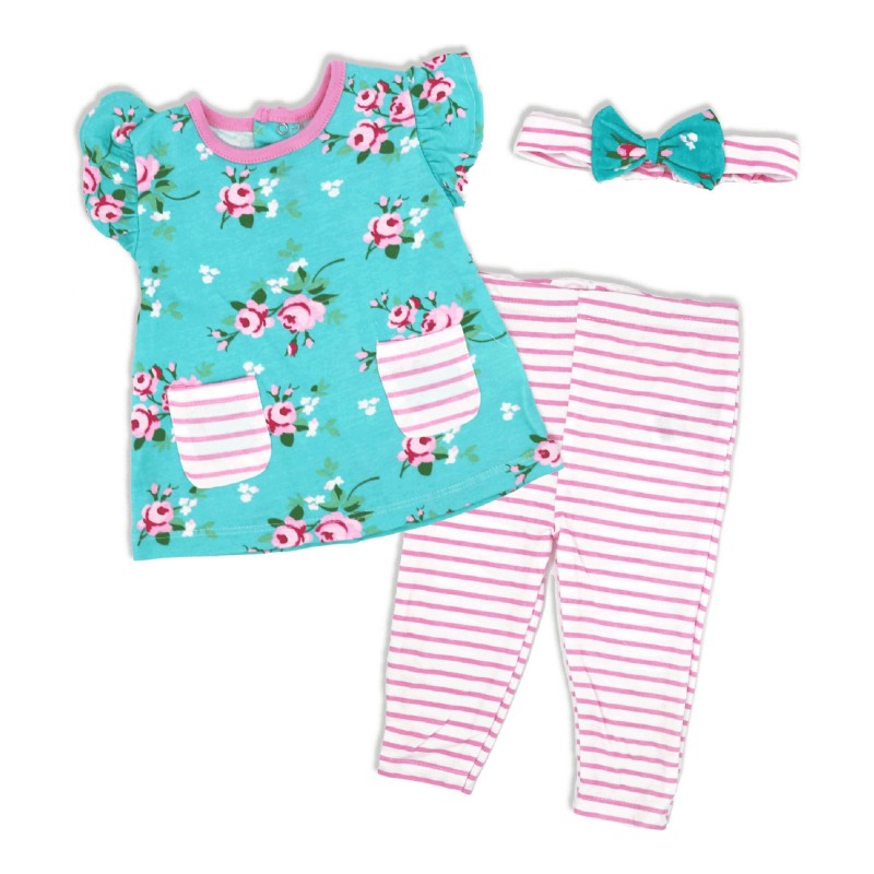 Lily & Jack Clothing Set - Green - 3 piece