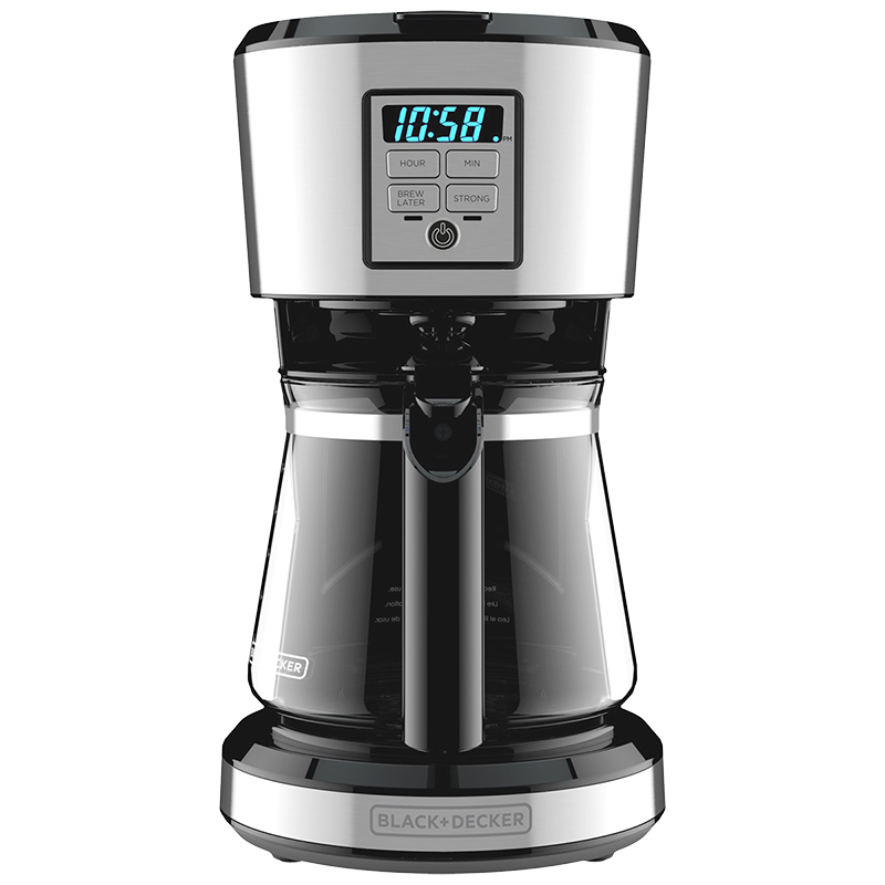 Black & Decker Programmable 12 Cup Coffee Maker - Black/Stainless - CM1231SC