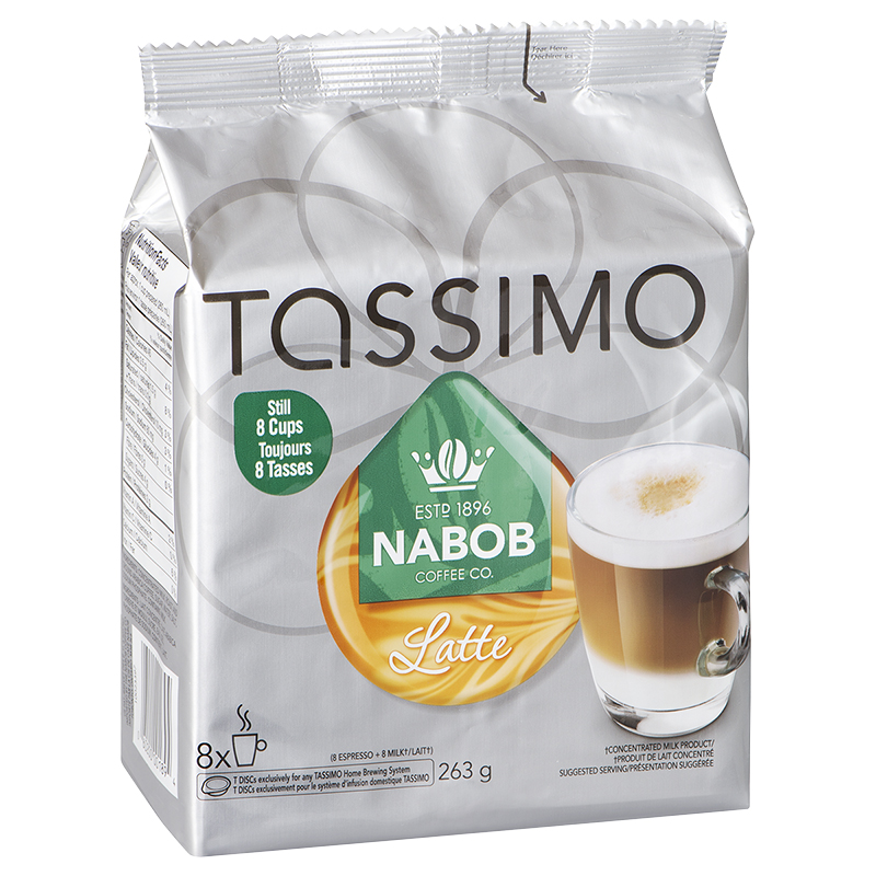 Tassimo Nabob Latte - 8s