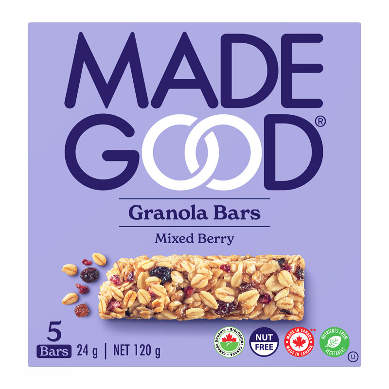 MadeGood Granola Bars - Mixed Berry - 5x24g