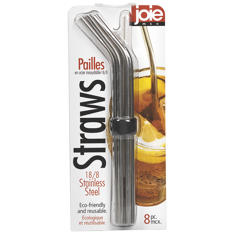 Stainless Steel Joie Kitchen Gadgets Iridescent 6pc Straw