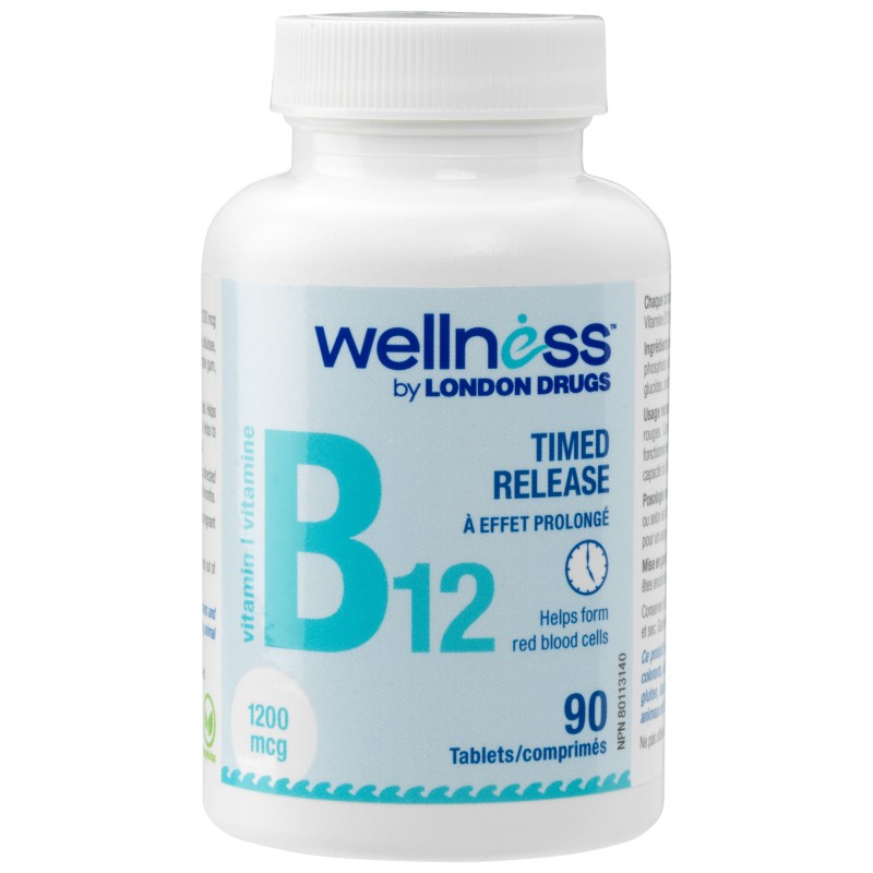 Wellness by London Drugs Vitamin B12 - 1200mcg - 90's
