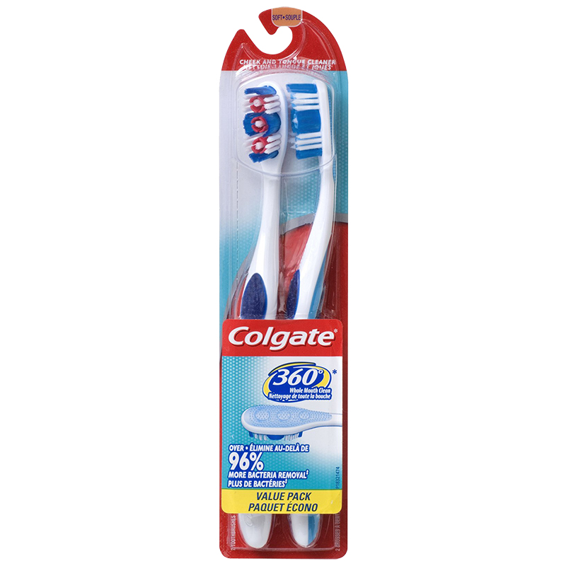 Colgate 360&#176; Toothbrush - Twin Pack