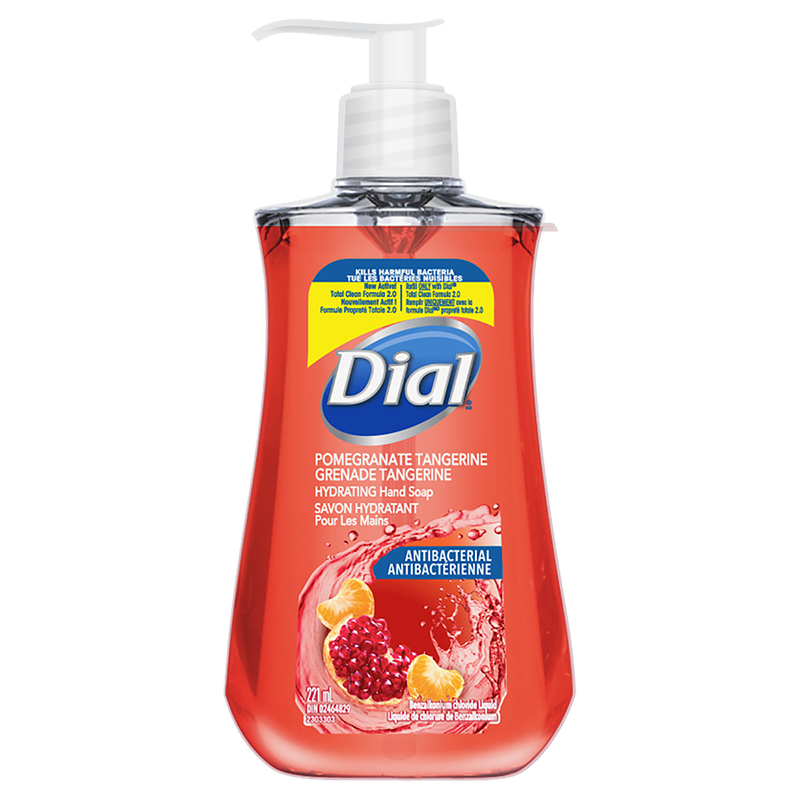 Dial Antibacterial Liquid Hand Soap - Pomegranate & Tangerine - 221ml