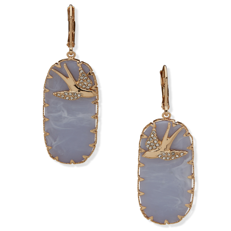 Lonna and Lilly Women's Oval Drop Earrings - Blue