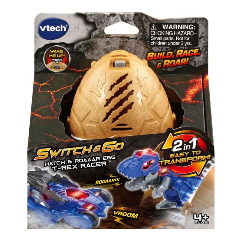 VTech Switch & Go Hatch & Roaaar Egg T-Rex Racer