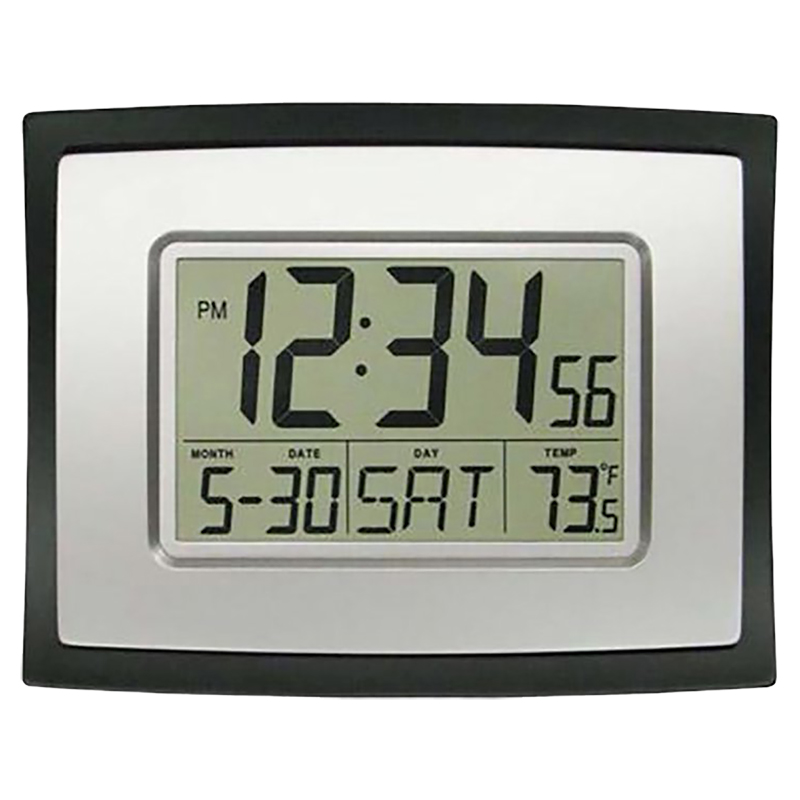 La Crosse Digital Clock - Grey/Black - WT-8002U