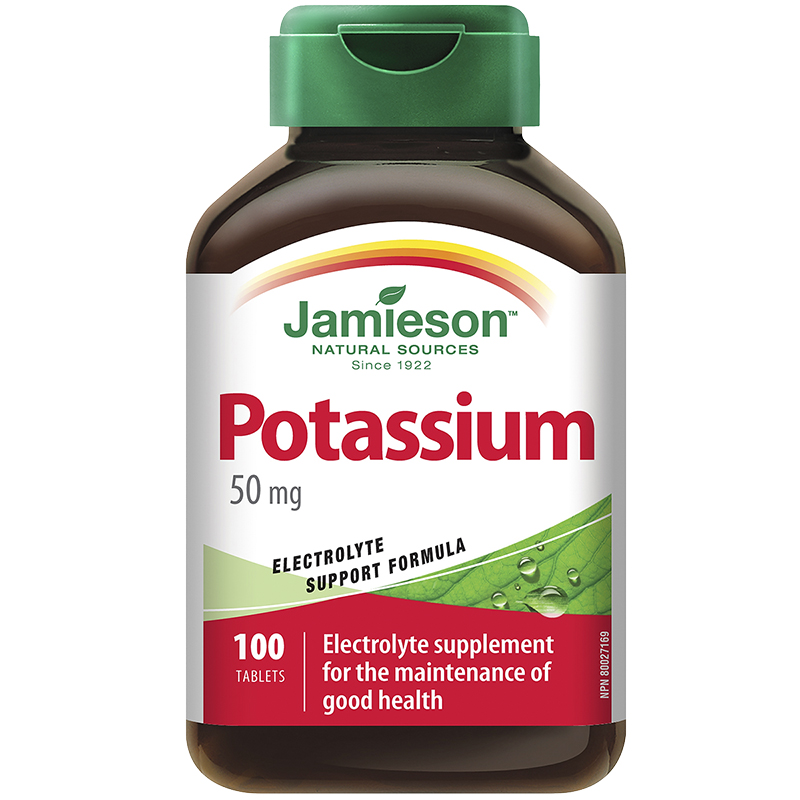 Jamieson Potassium 50 mg - 100's