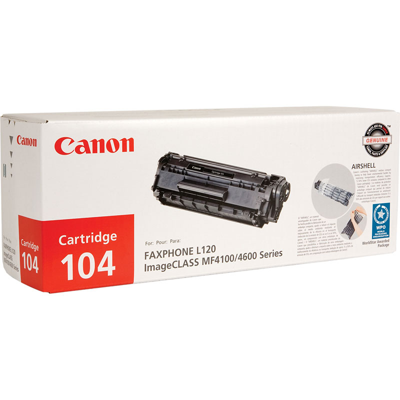 Canon 104 Toner Cartridge - Black - 0263B001