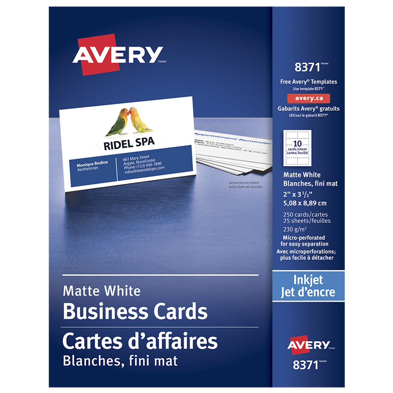 avery-perforated-business-cards-matte-white-250-s-8371-london-drugs