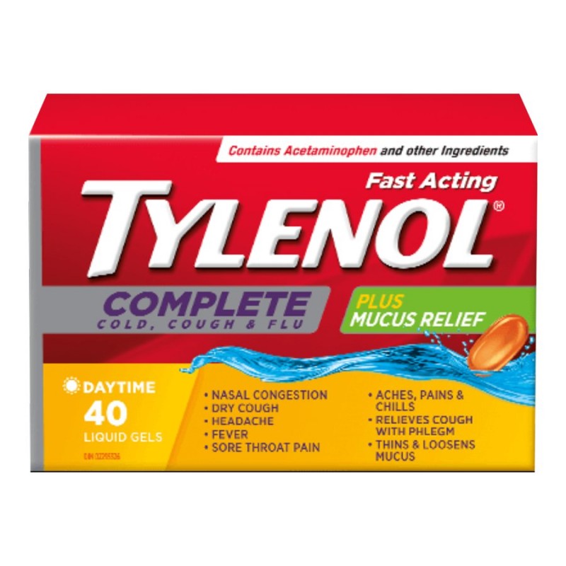 Tylenol* Complete Cold, Cough and Flu Liquid Gel Capsules - 40's� �