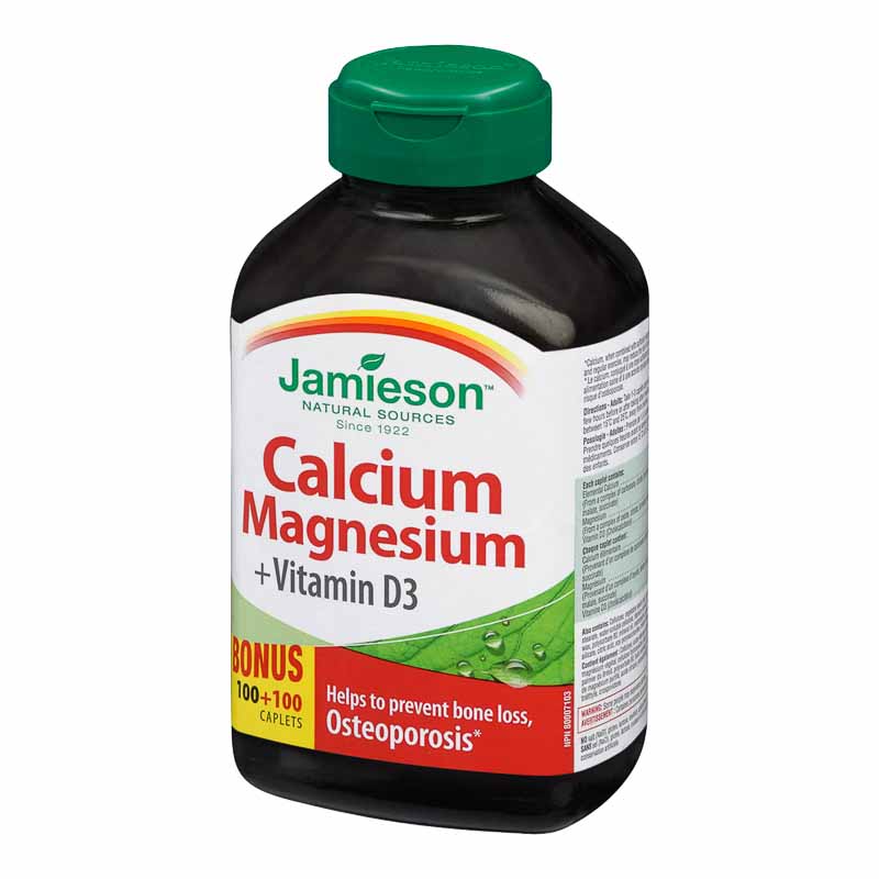 Jamieson Calcium Magnesium + Vitamin D3 -100's