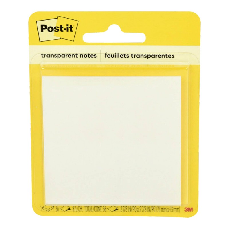 3M Post-it Transparent Notes - 73 mm x 73 mm - 36 sheets