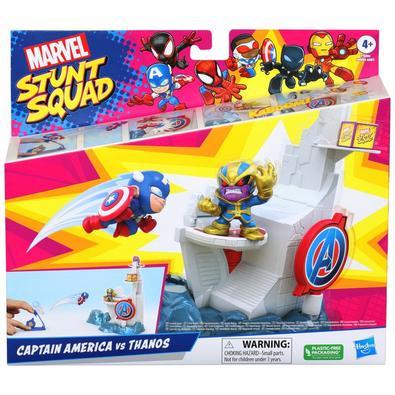 Marvel Stunt Squad - Captain America vs Thanos Playset