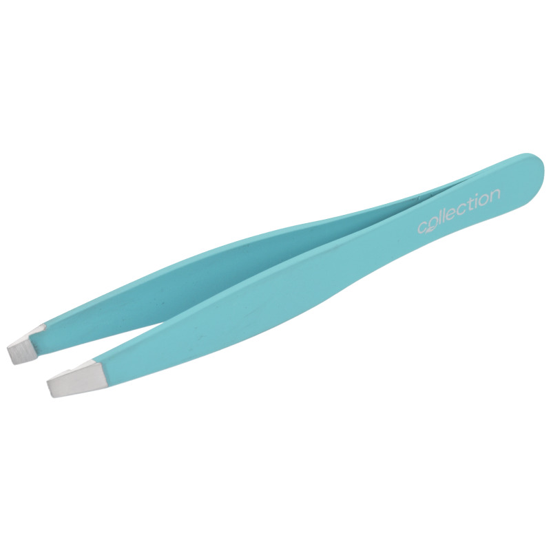 Collection Premium by London Drugs Stainless Steel Slanted Tweezers - Teal - 95-2688