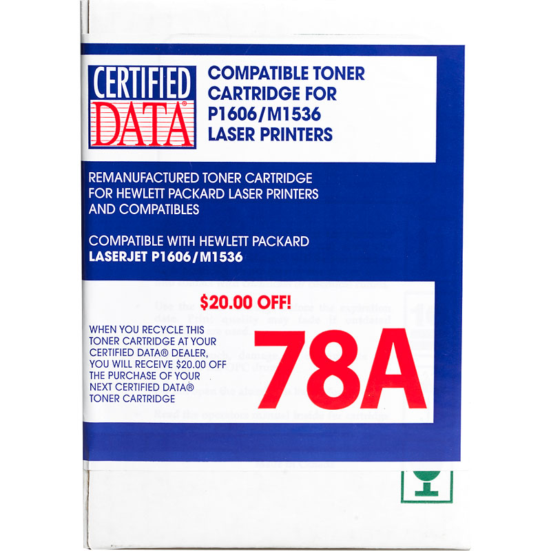 Certified Data 78A Remanufactured Toner Cartridge